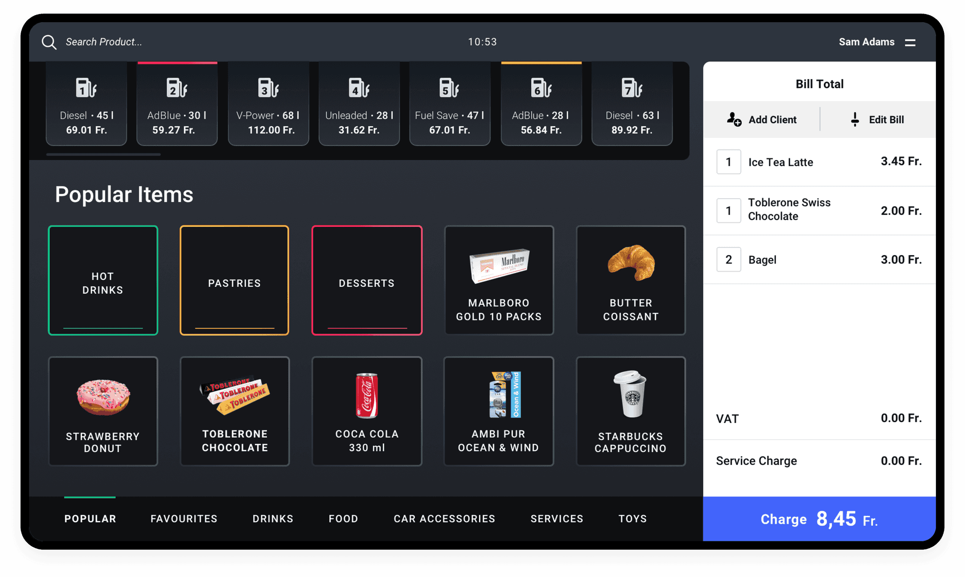 SELF CHECKOUT EXPERIENCE FOR GAS STATIONS