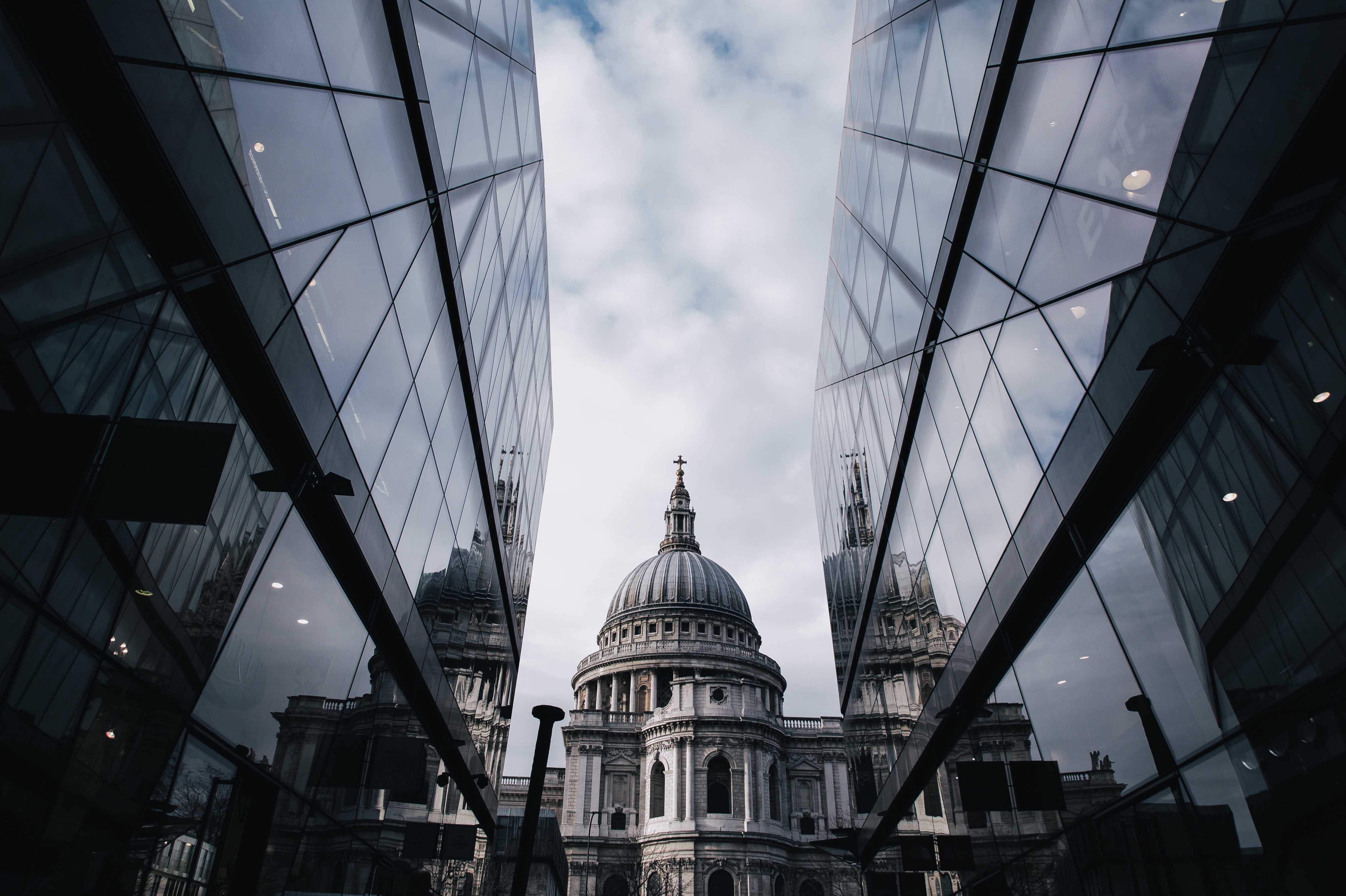 View of St Paul's from the London based office of the design case study customer