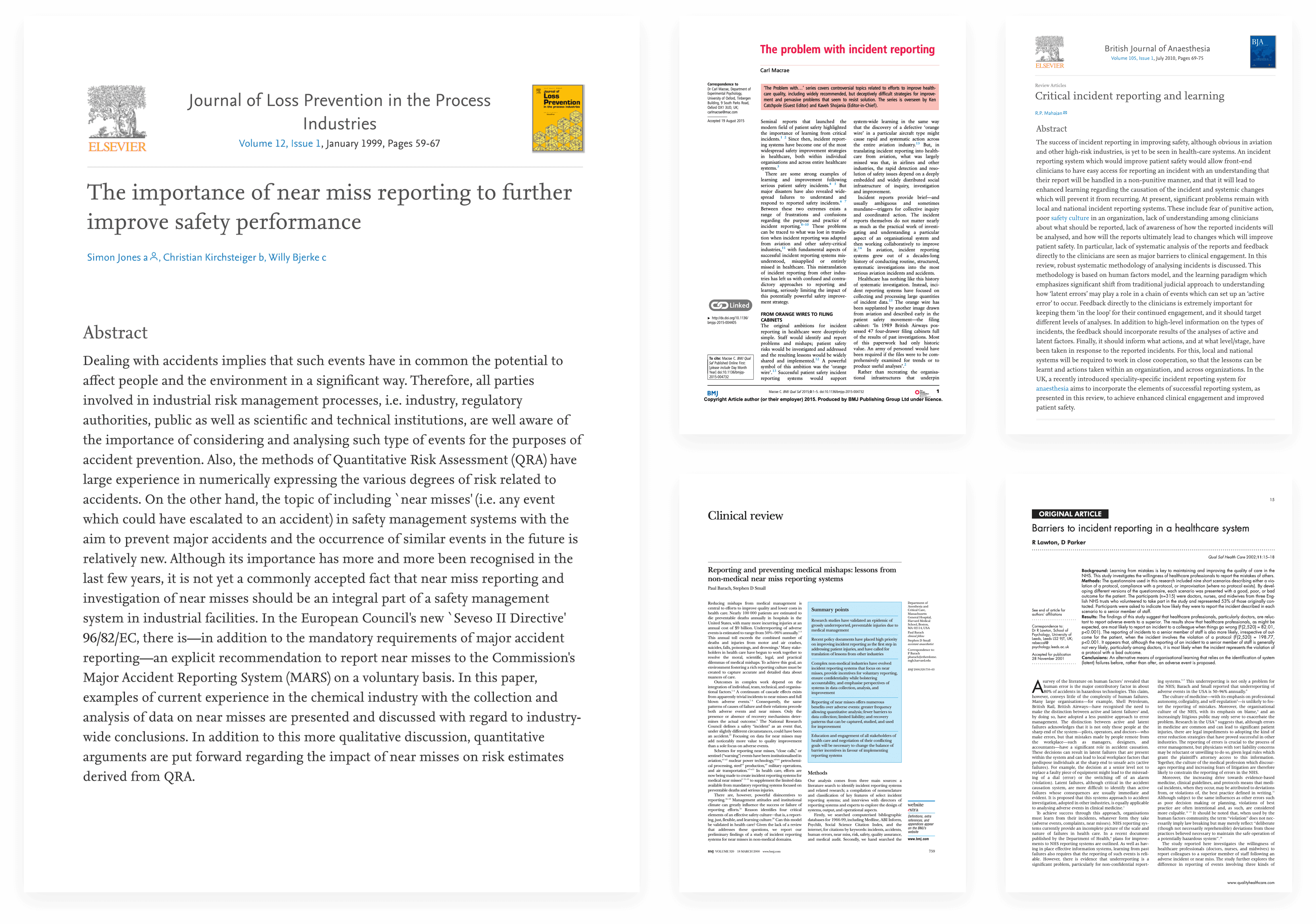 Academic articles used in the design of app prototype.